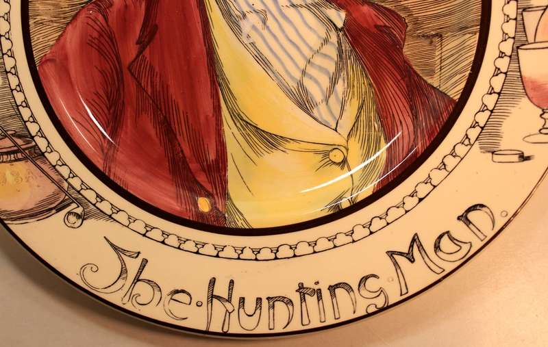 Vintage Royal Doulton Decorative Plate "The Hunting Man" D6282 The Professionals Series 6000