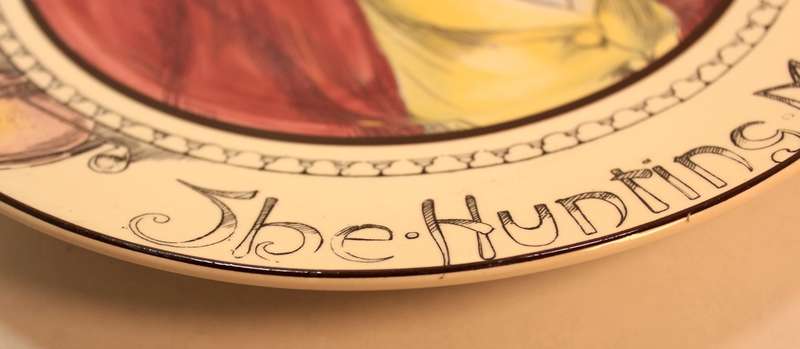 Vintage Royal Doulton Decorative Plate "The Hunting Man" D6282 The Professionals Series 6000