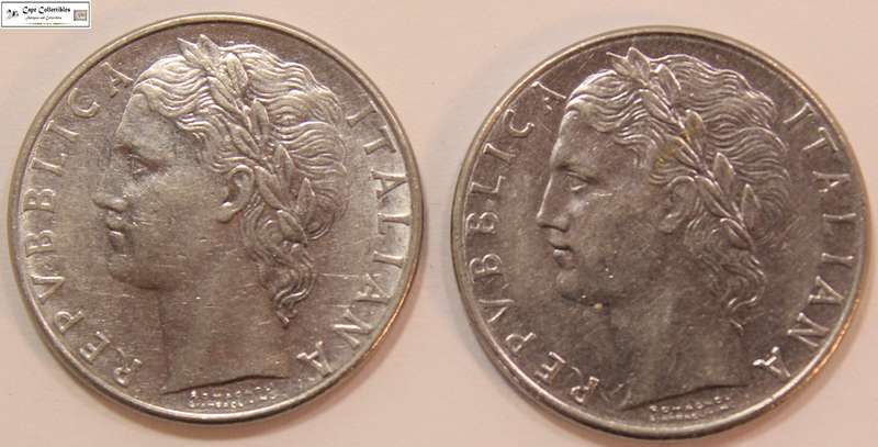 Italy 100 Lire 1977 & 1978 Coins (Two Coins) Circulated