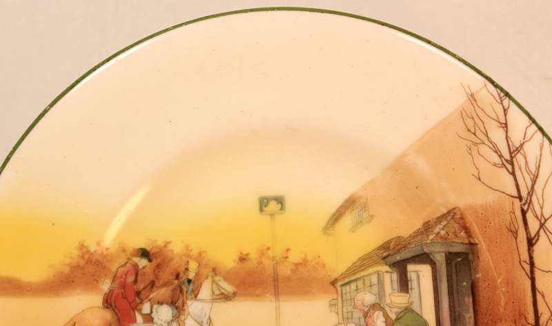 Antique Royal Doulton Medium Decorative Plate E3802 John Peel Hunting Scenes