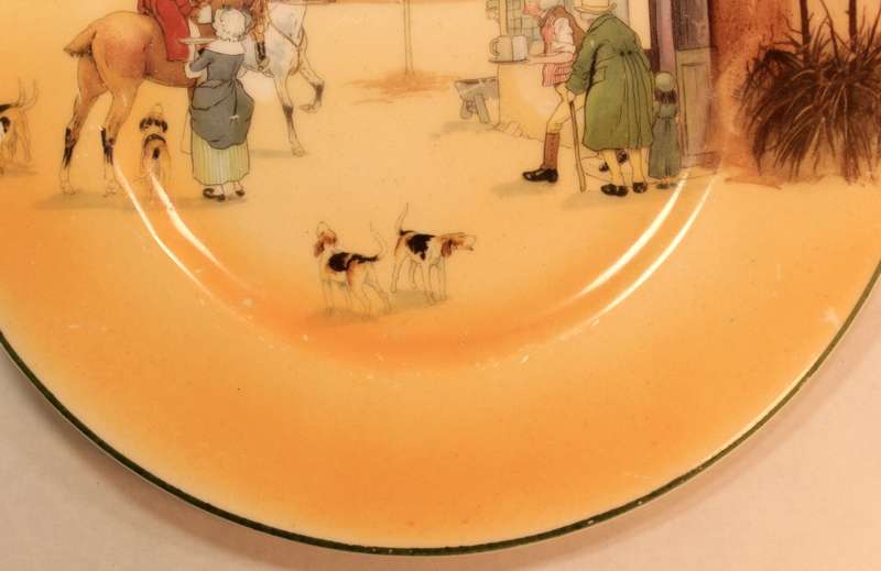 Antique Royal Doulton Medium Decorative Plate E3802 John Peel Hunting Scenes