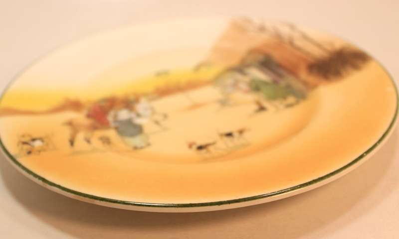 Antique Royal Doulton Medium Decorative Plate E3802 John Peel Hunting Scenes
