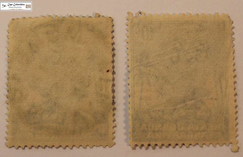 2 x Kenya, Uganda and Tanganyika 10 Cent 1935 Lion Stamps (Scott 48)