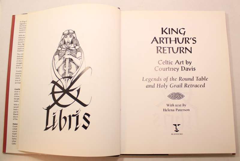 King Arthur's Return Celtic Art by Courtney Davis HardSoftcover Book