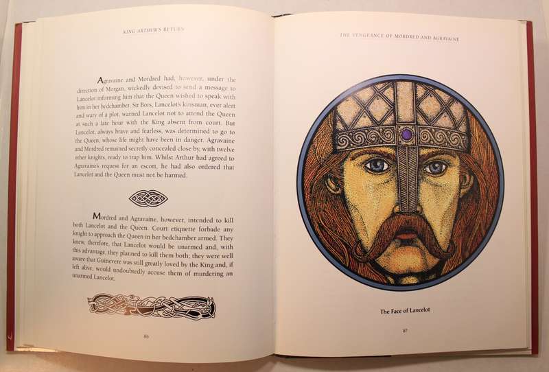 King Arthur's Return Celtic Art by Courtney Davis HardSoftcover Book