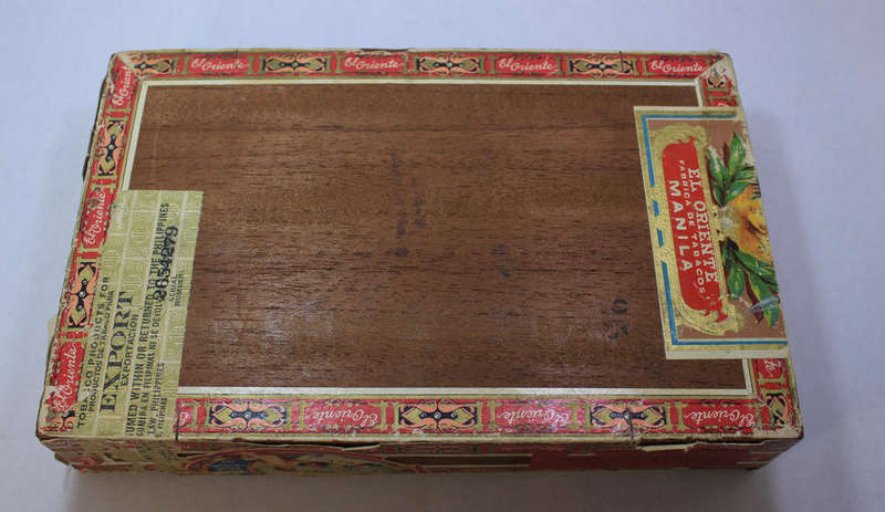 Vintage La Perla Del Oriente Manila Philippines Cigar Box