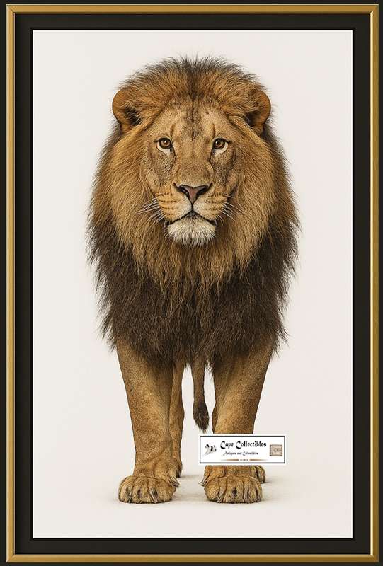 Lion Front On View Digital Download Image For Printing and Framing