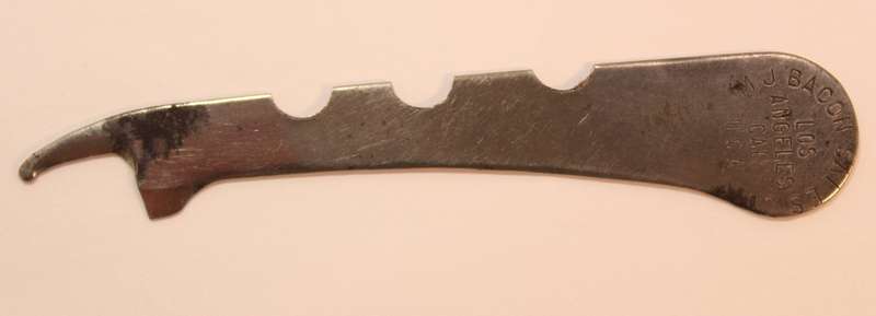 Vintage M.J. Bacon Sales Co Tin or Can Opener Blade, Made in USA