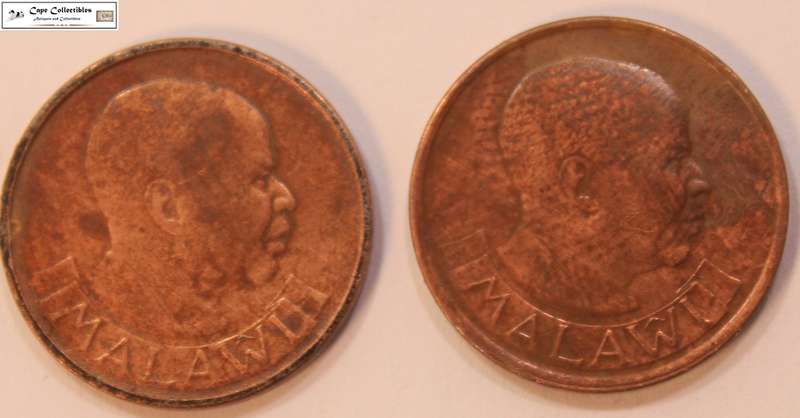 Malawi 2 Tambala 1987 & 1991 (Two) Coins Circulated