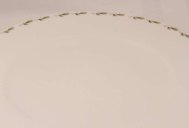 Mayfair Pair of Bone China Dinner Plates, Platinum Trim Edging