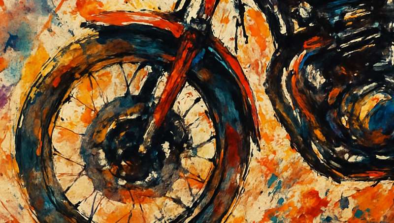 Vintage Motorcycle Abstract Art Digital Download Image For Framing