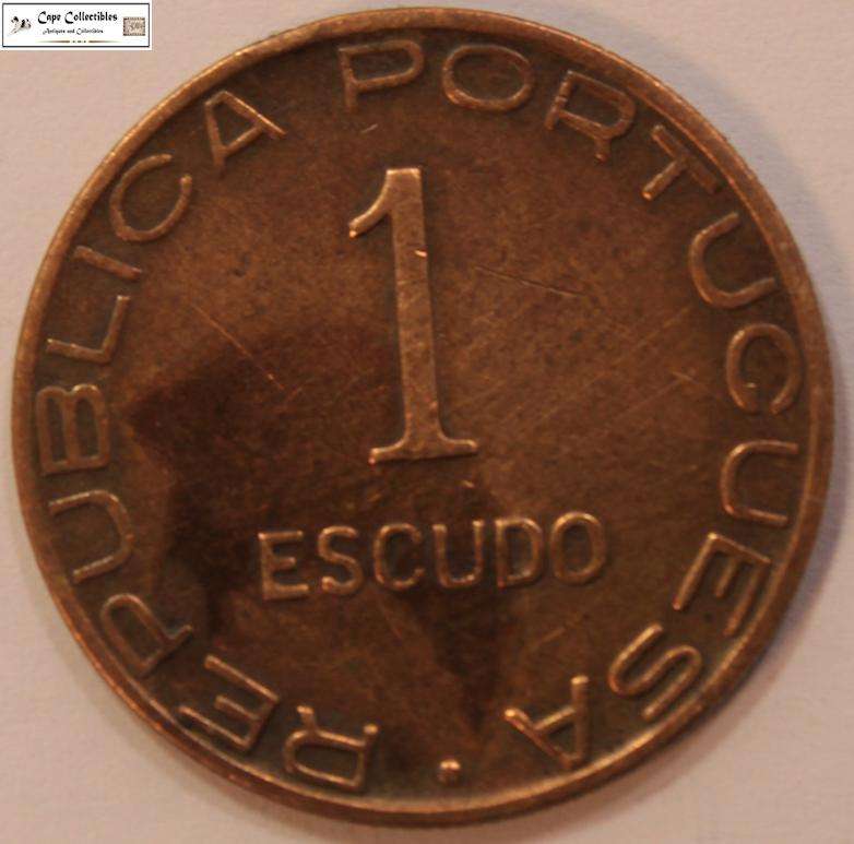 Mozambique 1 Escudo 1945 Coin Circulated