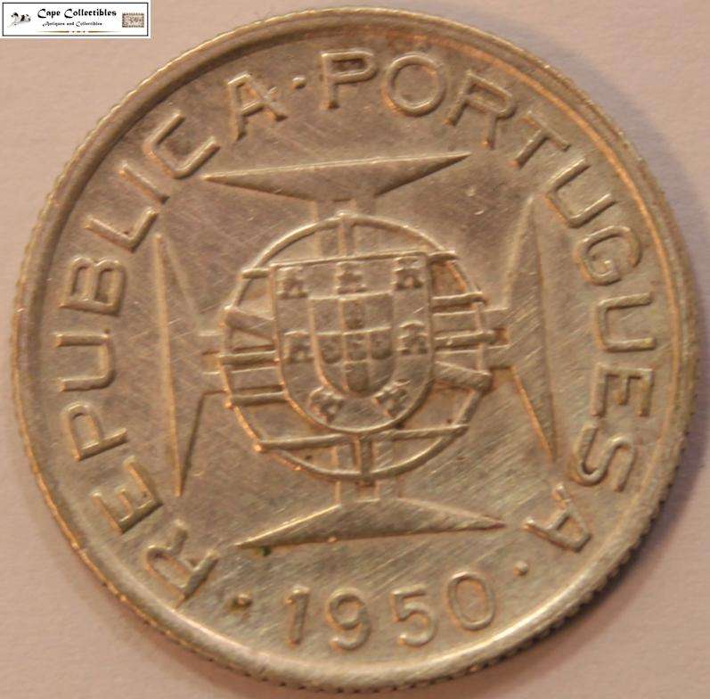 Mozambique 2.50 Escudos 1950 Coin Circulated