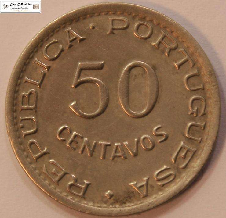 Mozambique 50 Centavos 1951 Coins Circulated