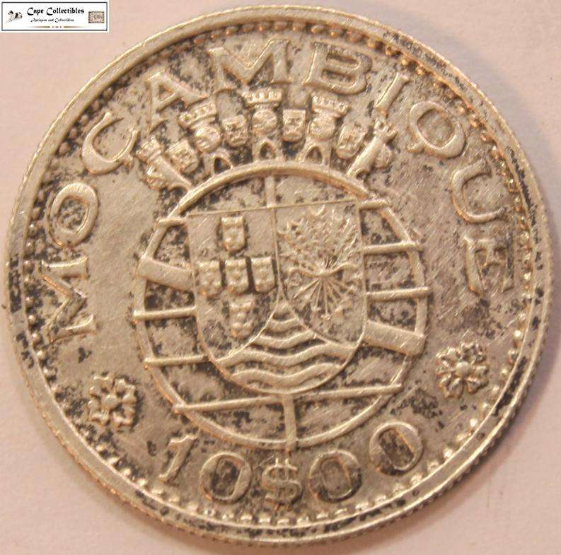 Mozambique 10 Escudos 1954 Coin Circulated