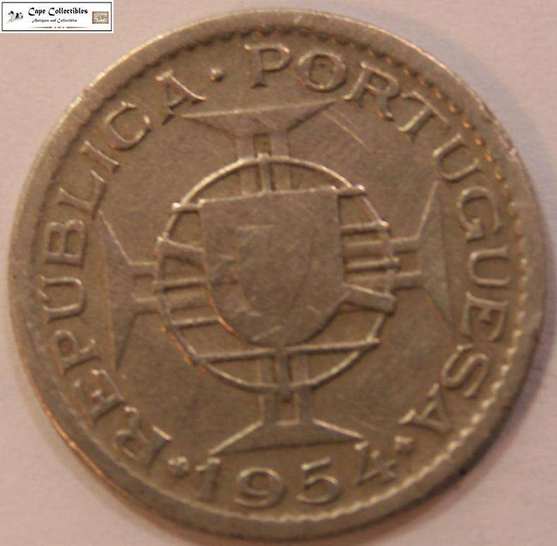 Mozambique 2.50 Escudos 1954 Coin Circulated