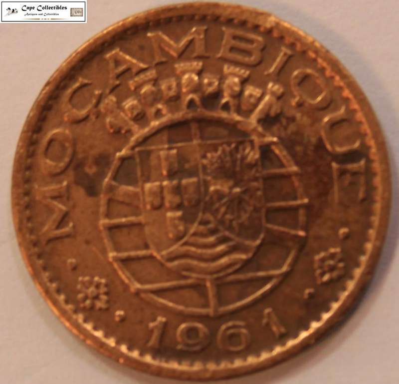 Mozambique 20 Centavos 1961 Coin Circulated
