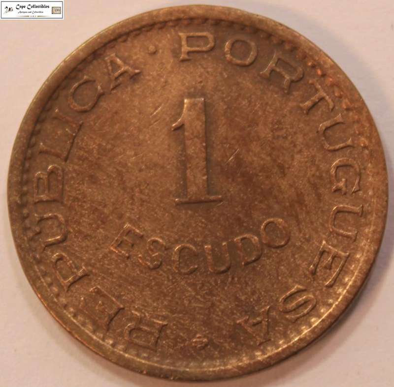Mozambique 1 Escudo 1968 Coin Circulated