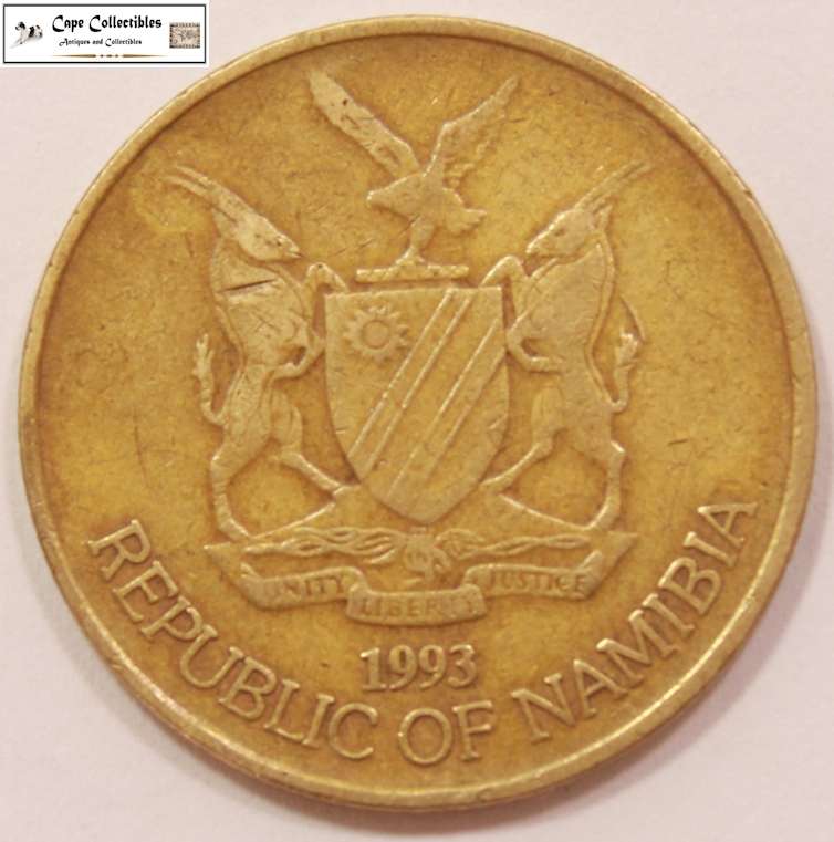 Namibia 5 Dollar 1993 Coin Circulated