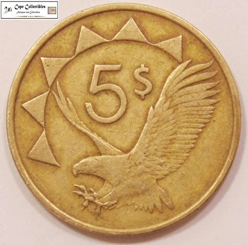 Namibia 5 Dollar 1993 Coin Circulated