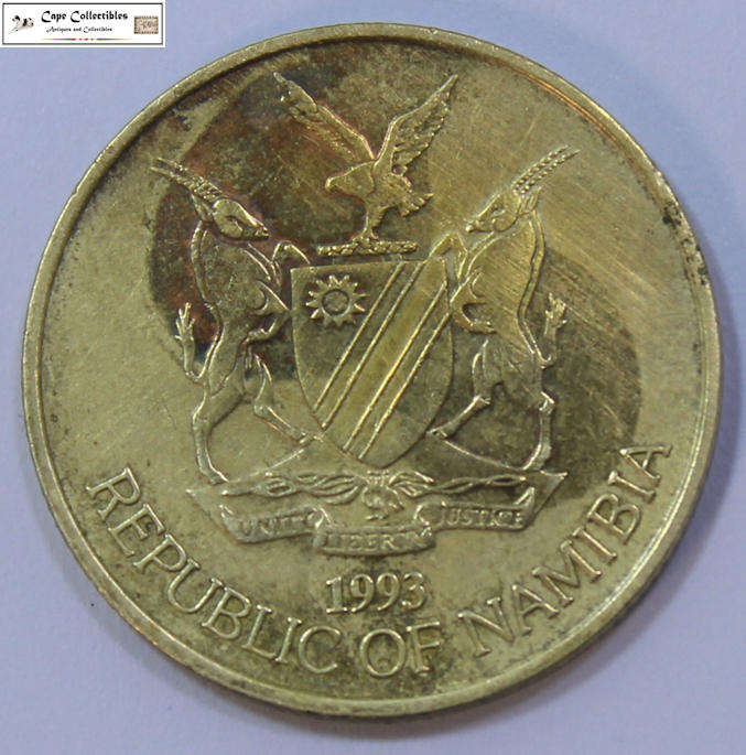 Namibia 5 Dollar 1993 Coin Circulated