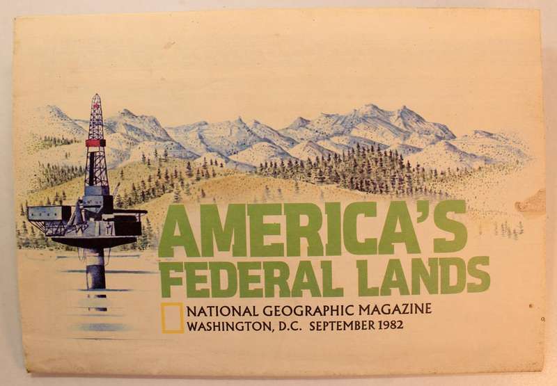 National Geographic Folded Map of The United States September 1982