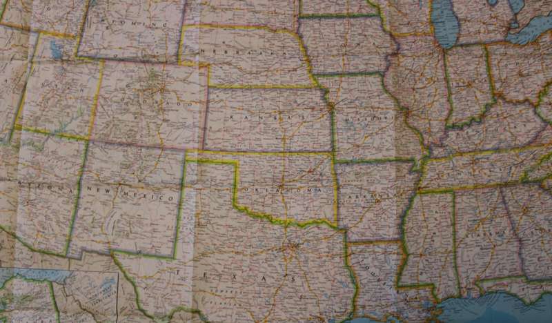 National Geographic Folded Map of The United States September 1982
