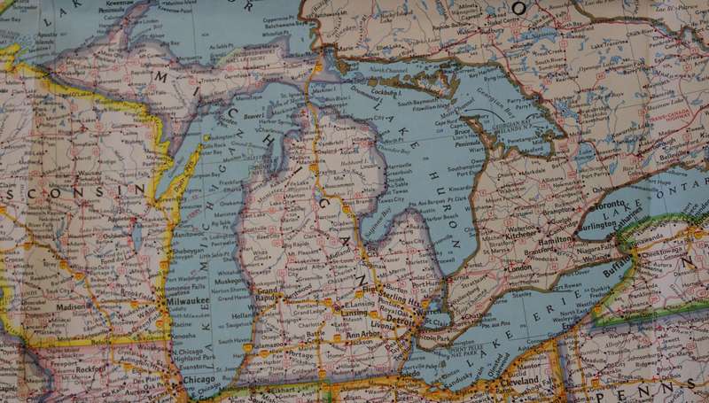 National Geographic Folded Map of The United States September 1982