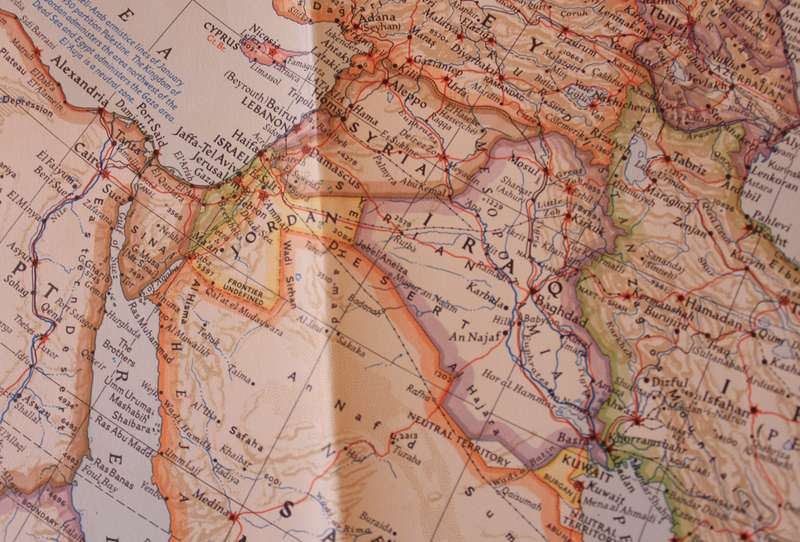 National Geographic Folded Map of Asia and Adjacent Areas March 1951