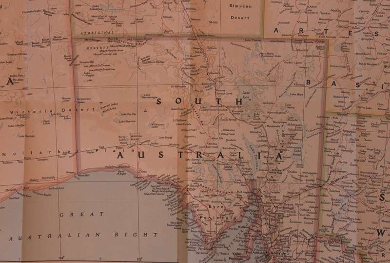 National Geographic Folded Map of Australia March 1948