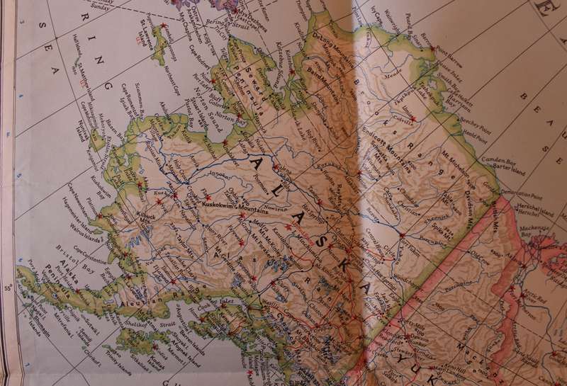 National Geographic Folded Map of Continental North America March 1952