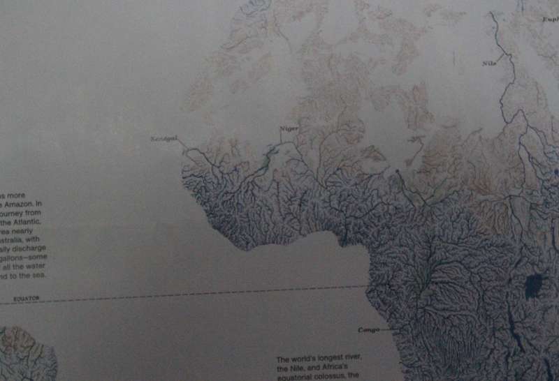 National Geographic Folded Map World Of Rivers April 2010