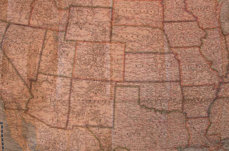 National Geographic Folded Map of The United States Of America June 1951