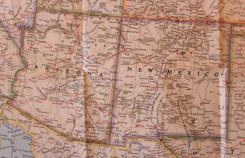 National Geographic Folded Map of The United States Of America June 1951
