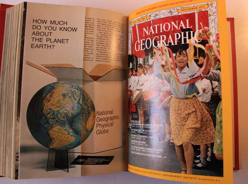 National Geographic Vol 140 July-Dec 1971 Hardcover Book