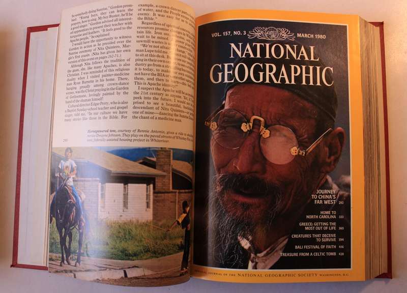 National Geographic Vol 157 Jan-June 1980 Hardcover Book.