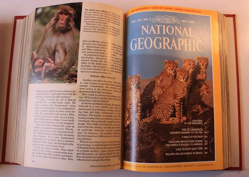 National Geographic Vol 157 Jan-June 1980 Hardcover Book.