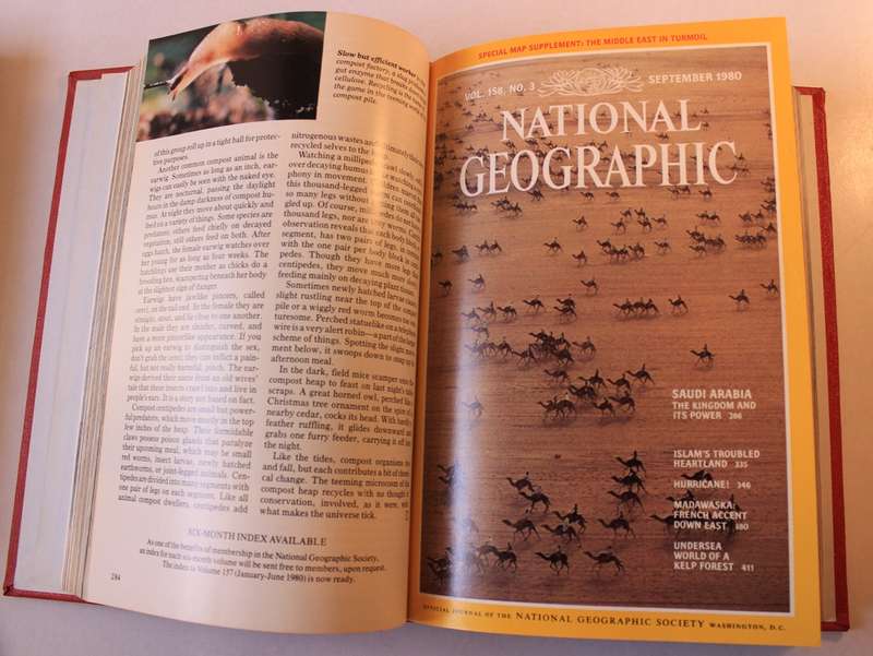 National Geographic Vol 158 July-Dec 1980 Hardcover Book