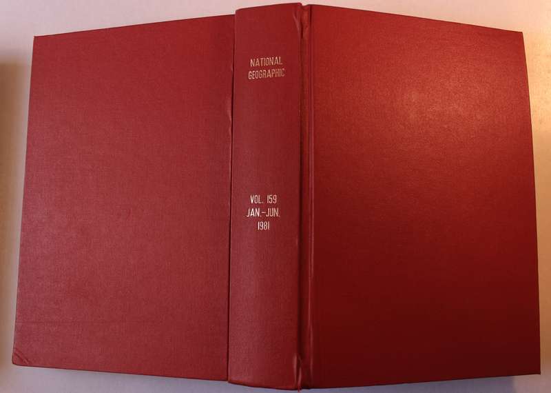National Geographic Vol 159 Jan-June 1981 Hardcover Book