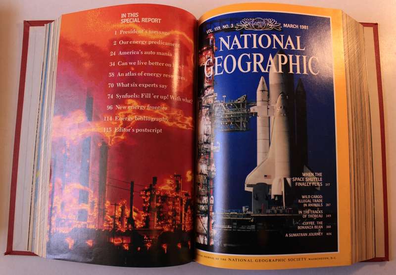 National Geographic Vol 159 Jan-June 1981 Hardcover Book