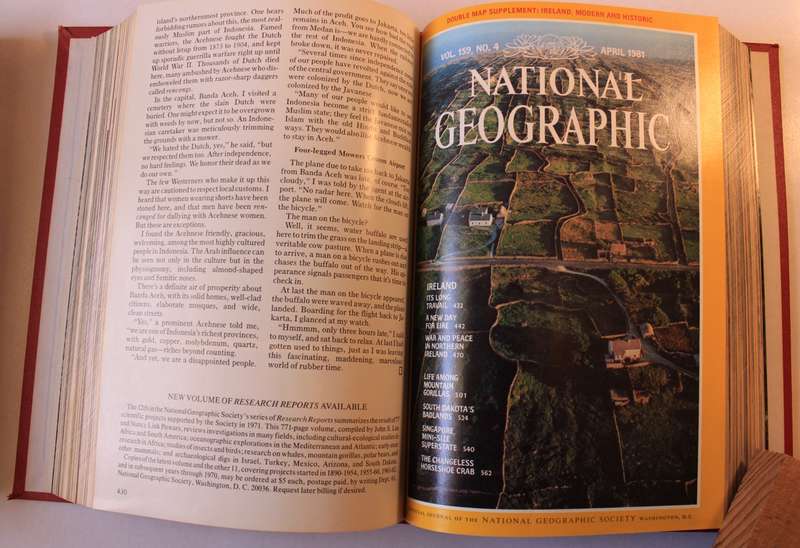 National Geographic Vol 159 Jan-June 1981 Hardcover Book