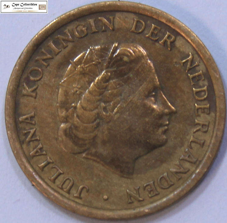 Netherlands 1961 1 Cent Coin Circulated