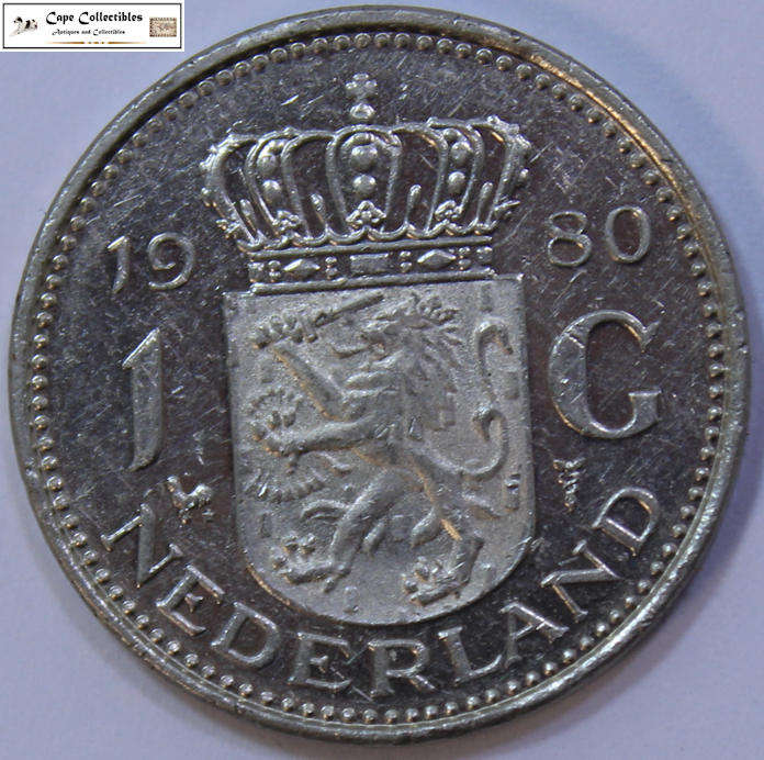 Netherlands 1 Gulden 1980 Coin Circulated