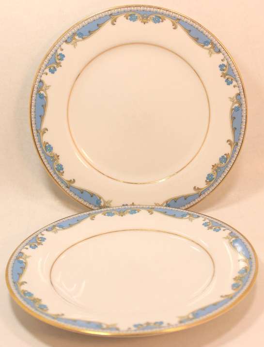 Vintage Pair of Noritake Oberlin #2486 Fine China Bread and Butter Plates