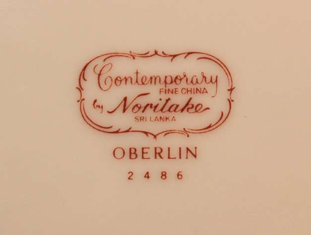 Vintage Pair of Noritake Oberlin #2486 Fine China Bread and Butter Plates