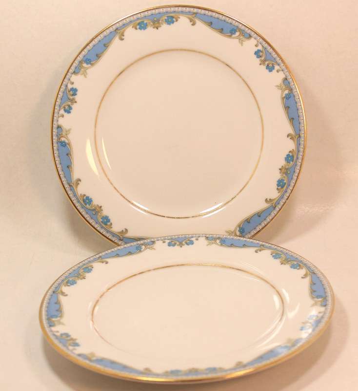 Vintage Pair of Noritake Oberlin #2486 Fine China Bread and Butter Plates.