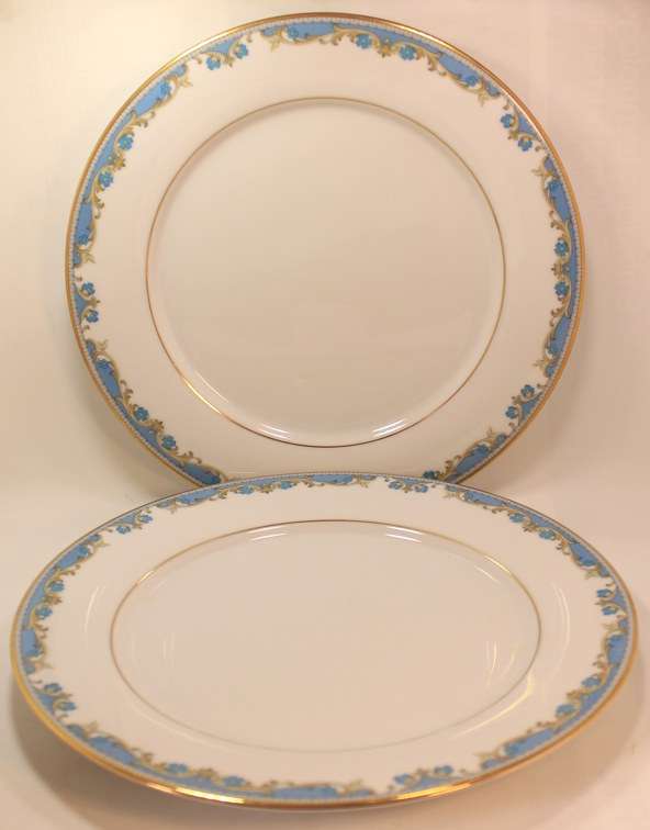 Vintage Pair of Noritake Oberlin #2486 Fine China Dinner Plates