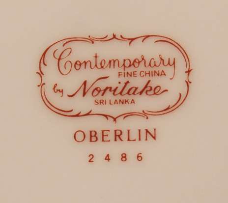 Vintage Pair of Noritake Oberlin #2486 Fine China Dinner Plates