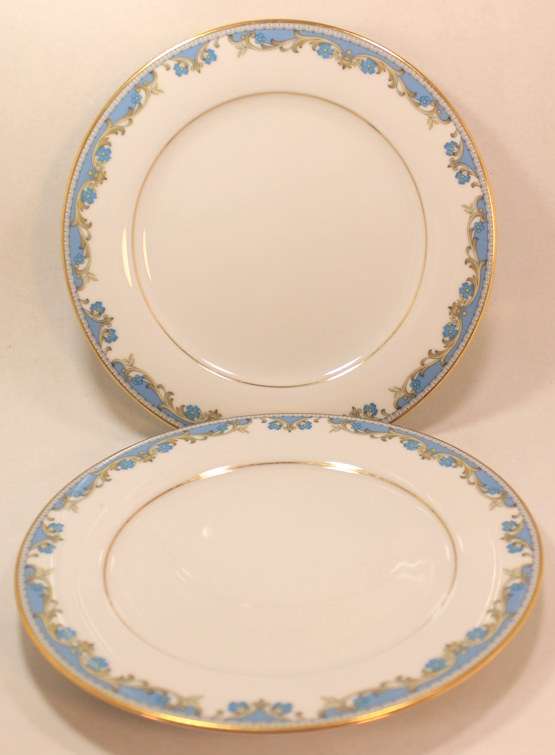 Vintage Pair of Noritake Oberlin #2486 Fine China Salad Plates