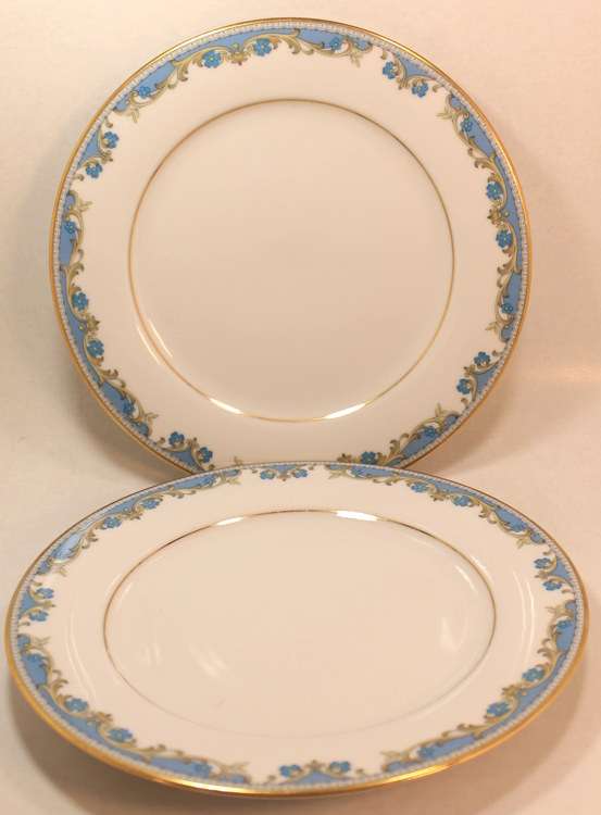 Vintage Pair of Noritake Oberlin #2486 Fine China Salad Plates